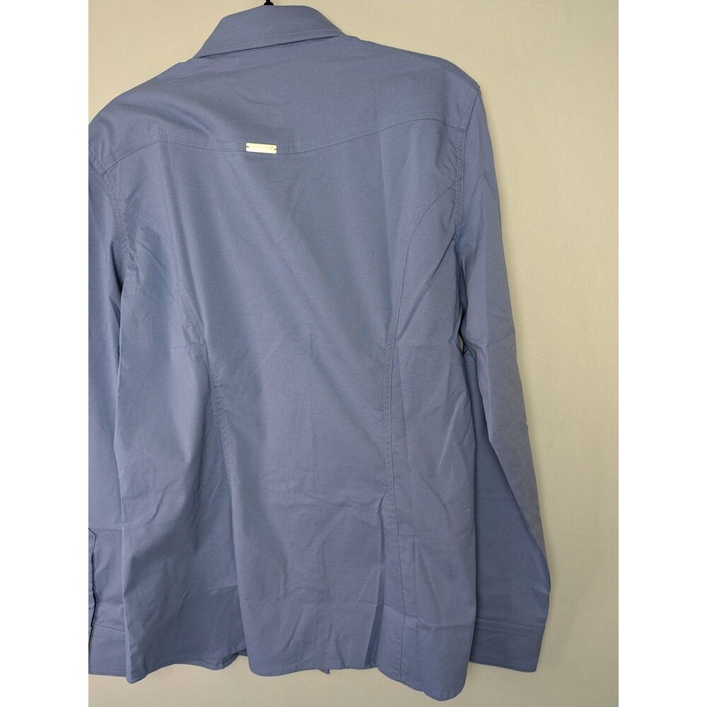Chestnut Bay Women's L Annie-O Western Show Lavender Shirt Zip Button Horse - Picture 16 of 16